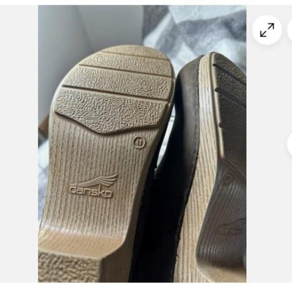 Dansko Maria BrownLeather Zip Up Clog Boots Booties Size 41 10-10.5 Comfy - Picture 8 of 9